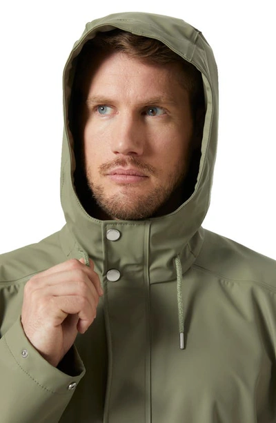 Shop Helly Hansen Moss Waterproof Raincoat In Lav Green