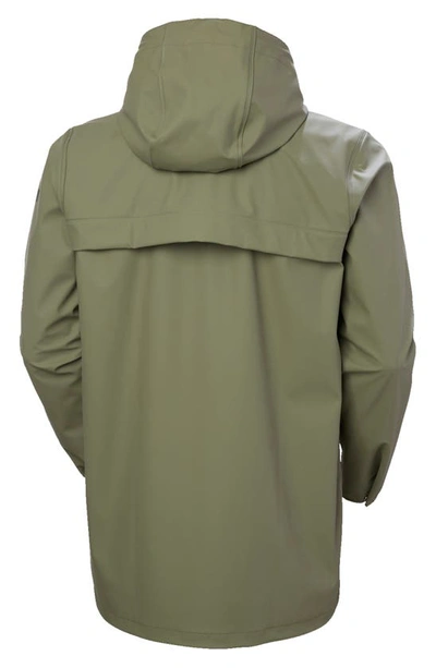 Shop Helly Hansen Moss Waterproof Raincoat In Lav Green