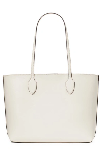 Shop Kate Spade Large Bleecker Leather Tote In Parchment.