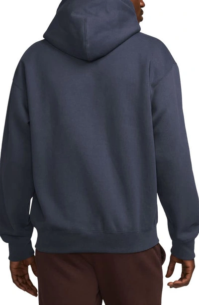 Nike Solo Swoosh Zip Hoodie In Thunder Blue/ White