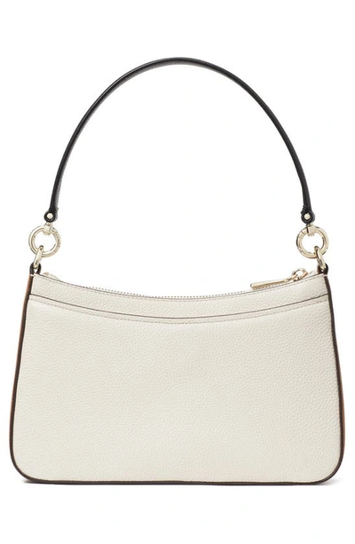 Shop Kate Spade Hudson Pebbled Leather Medium Shoulder Bag In Parchment Multi