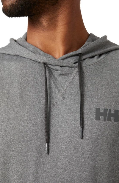 Shop Helly Hansen Verglas Light Hoodie In Ebony Grey