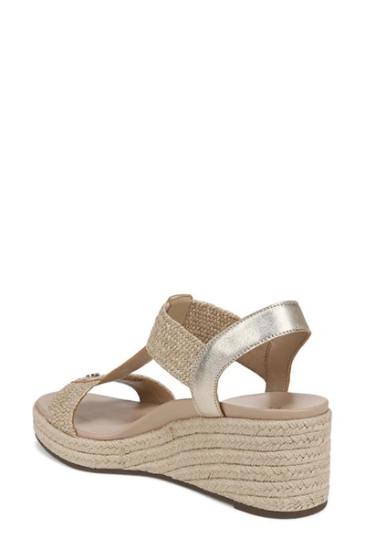 Shop Vionic Calera Espadrille Wedge Sandal In Gold