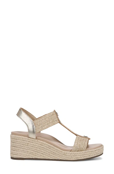 Shop Vionic Calera Espadrille Wedge Sandal In Gold