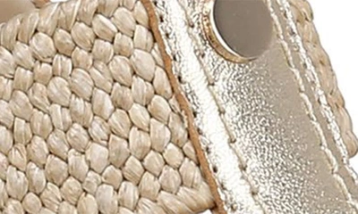 Vionic Calera Espadrille Wedge Sandal In Gold