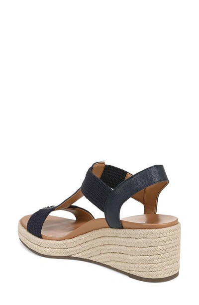 Shop Vionic Calera Espadrille Wedge Sandal In Navy