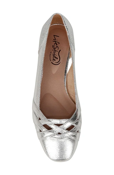 Shop Lifestride Carmen Ballet Flat In Silver