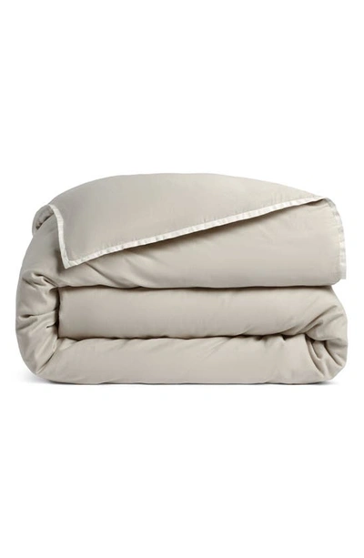 Shop Parachute Soft Luxe Organic Cotton Duvet Cover In Bone