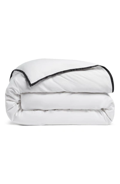 Shop Parachute Soft Luxe Organic Cotton Duvet Cover In White