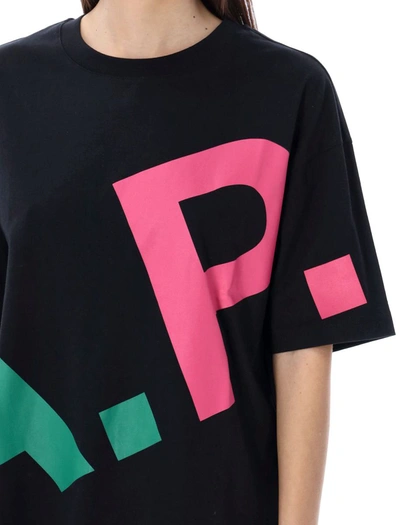 Shop Apc A.p.c. Lisandre T-shirt In Black Multicolor