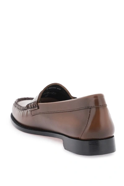 Shop Gh Bass G.h. Bass Weejuns Penny Loafers In Brown