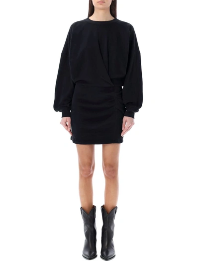 Shop Isabel Marant Étoile Samuela Mini Dress In Black