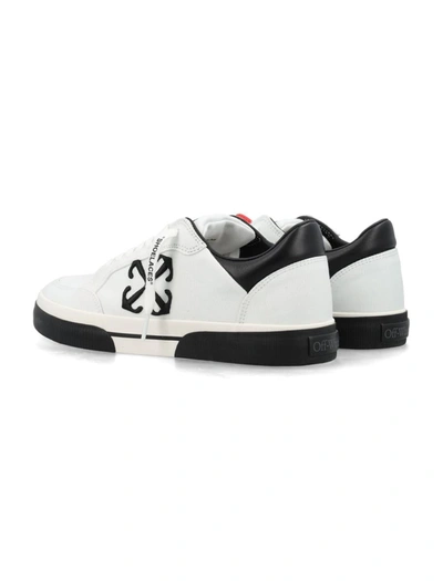 Shop Off-white New Low Vulcanized Sneakers In White Black