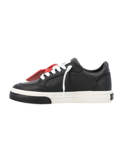 Shop Off-white New Low Vulcanized Sneakers In Black White