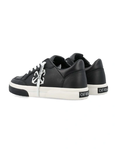 Shop Off-white New Low Vulcanized Sneakers In Black White