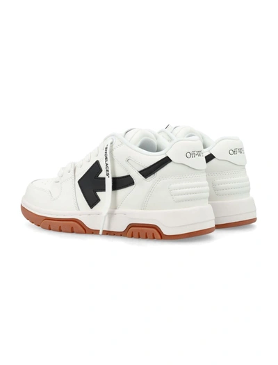 Shop Off-white Out Of Office Calf Leather Sneakers In White Black