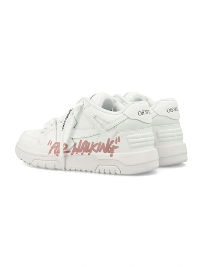 Shop Off-white Out Of Office Calf Leather Sneakers In White Pink