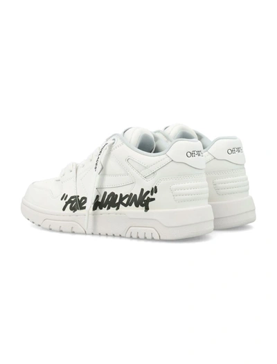 Shop Off-white Out Of Office Calf Leather Sneakers In White Black