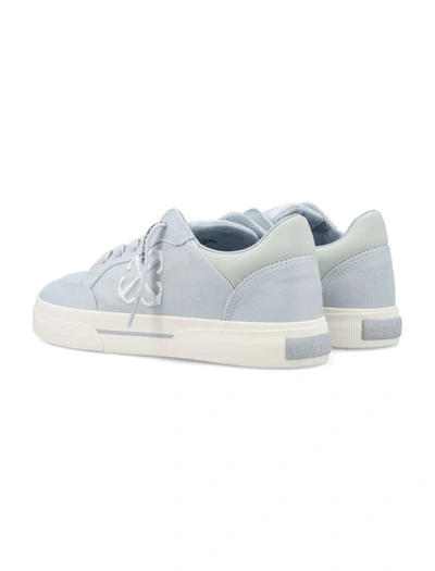 Shop Off-white Vulcanized Sneakers In Lt Blue