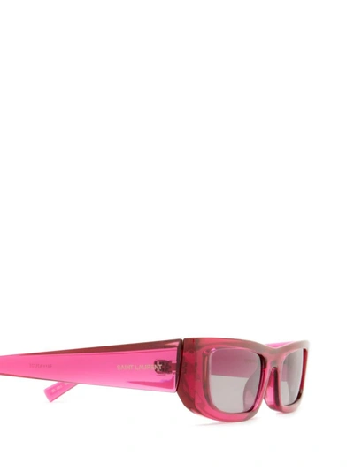 Shop Saint Laurent Eyewear Sunglasses In Pink