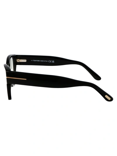 Tom Ford Blue Light Block Cat Eye Ladies Eyeglasses Ft5949-b 001 56 In 001 Nero Lucido