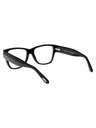 Tom Ford Blue Light Block Cat Eye Ladies Eyeglasses Ft5949-b 001 56 In 001 Nero Lucido