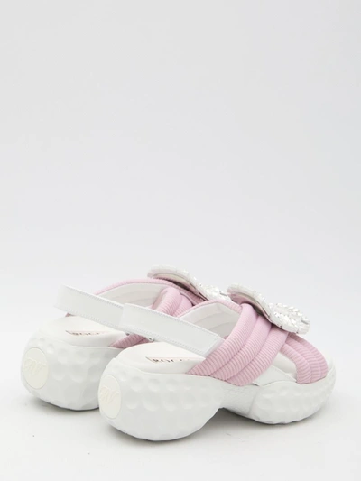 Shop Roger Vivier Viv' Run Light Sandals In Pink