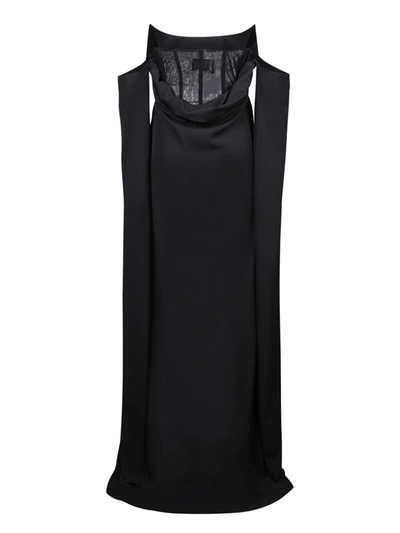 Giuseppe Di Morabito Long Dress With Open Sleeves In Black
