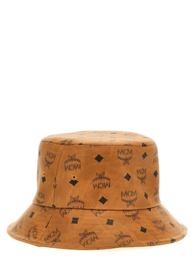 Shop Mcm Logo Print Bucket Hat In Printed