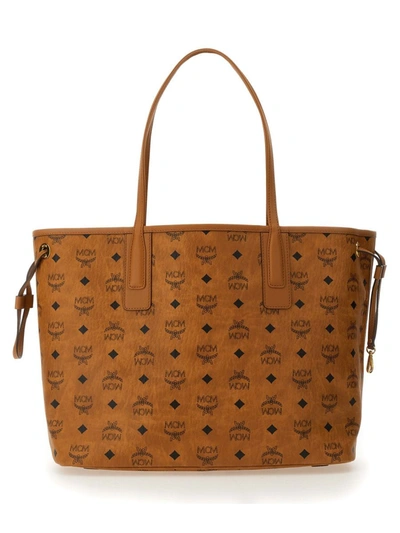 Shop Mcm Shopper Bag In Brown