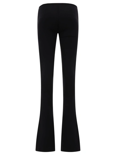 Shop Attico The  Zip-embellished Trousers In Black