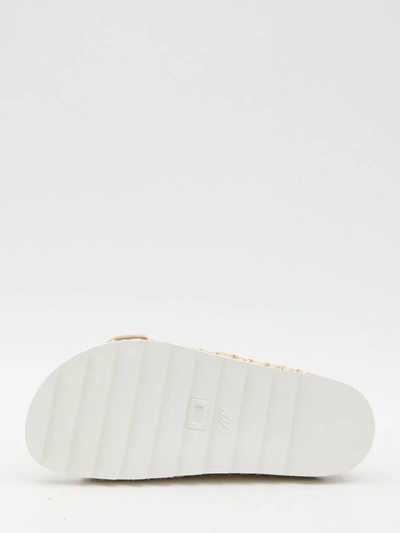Roger Vivier "rafia Slidy Viv' Slides With Str In Brown