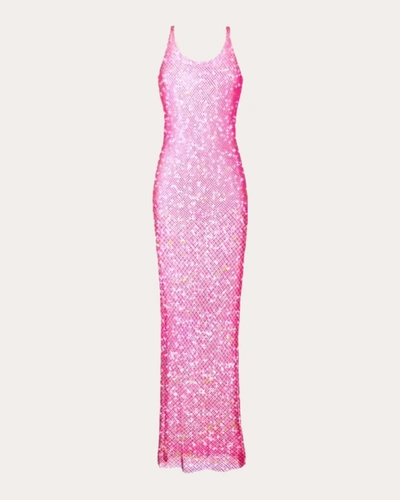 Shop Santa Brands Women's Sydney Rhinestone Maxi Dress In Pink