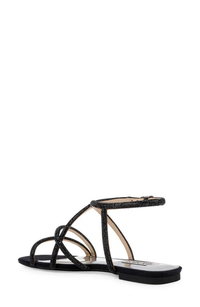 Shop Badgley Mischka Ivie Ankle Strap Sandal In Black