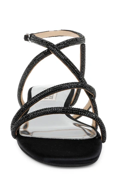 Shop Badgley Mischka Ivie Ankle Strap Sandal In Black