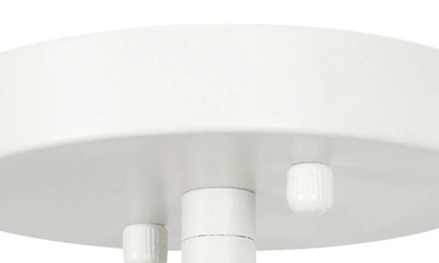 Shop Lalia Home Glass Shade Pivoting Flush Mount Pendant Lamp In White