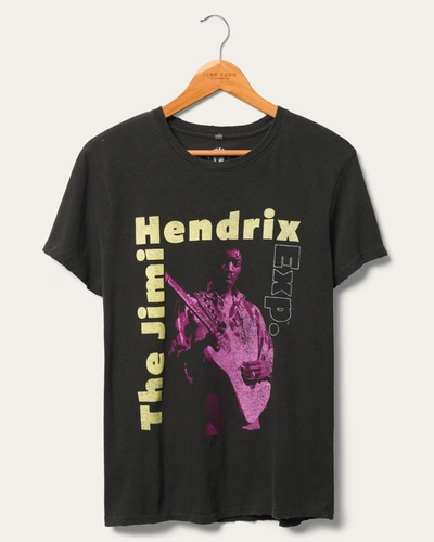 Shop Junk Food Clothing Women's Jimi Hendrix Experience Vintage Tee In Black