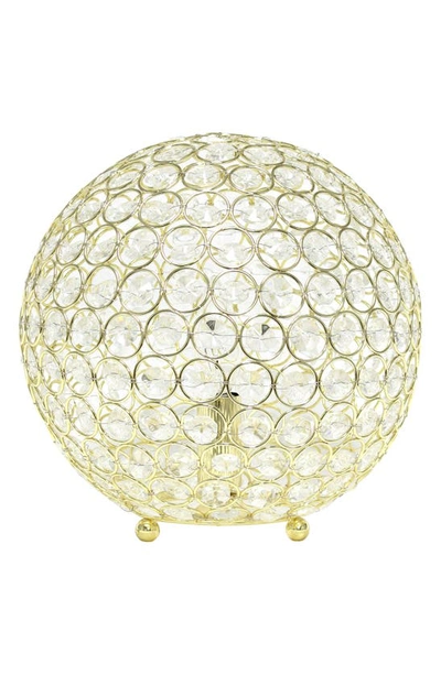 Shop Lalia Home Crystal Orb Table Lamp In Gold