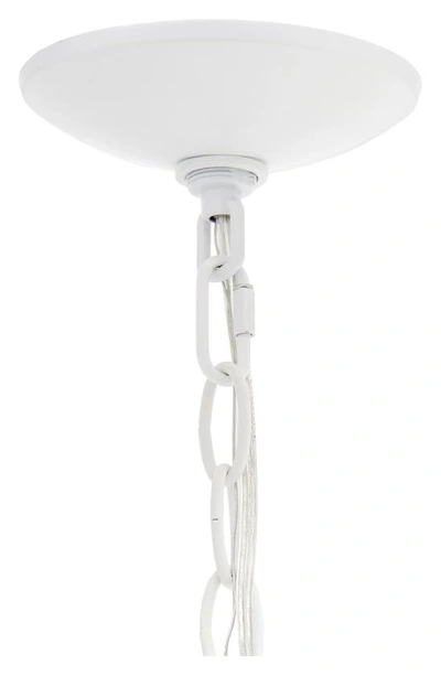 Shop Lalia Home Three Light Glass Shade Flush Mount Sphere Pendant Light In White