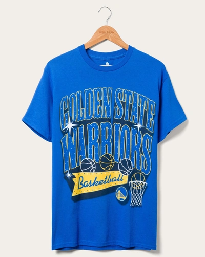 Shop Junk Food Clothing Warriors Bright Lights Tee In Blue