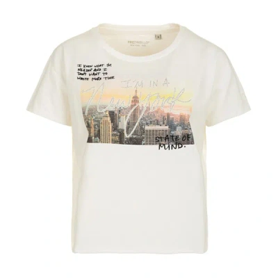 Shop Fred Mello F Mello Cotton Tops & Women's T-shirt In White