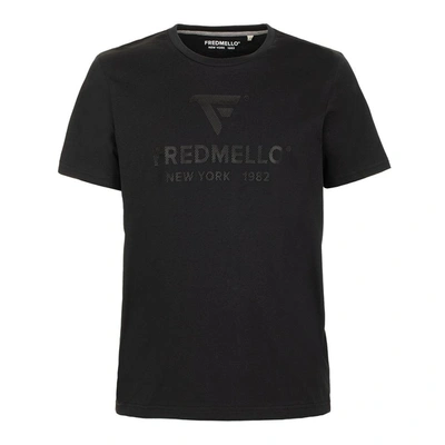 Shop Fred Mello F Mello Cotton Men's T-shirt In Black