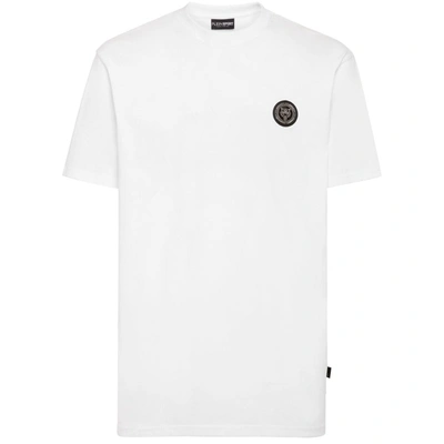 Shop Plein Sport Cotton Men's T-shirt In White
