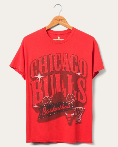 Shop Junk Food Clothing Bulls Bright Lights Tee In Red