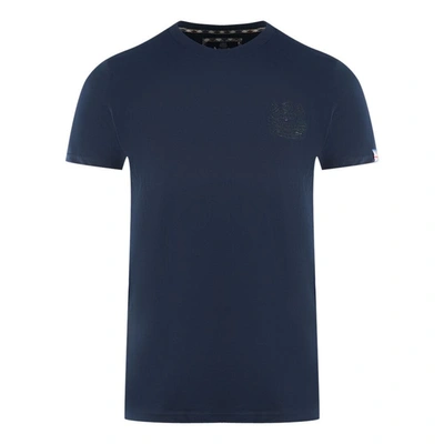 Shop Aquascutum Cotton Men's T-shirt In Blue