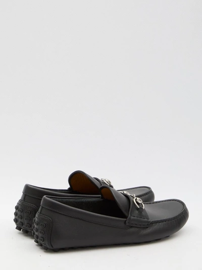 Shop Gucci Driver Loafers In Black