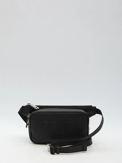 Shop Fendi Roma Belt Bag In Black