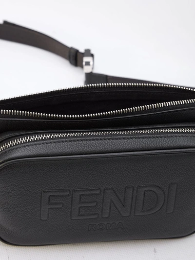 Shop Fendi Roma Belt Bag In Black