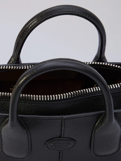 Shop Tod's Leather Mini Bag In Black