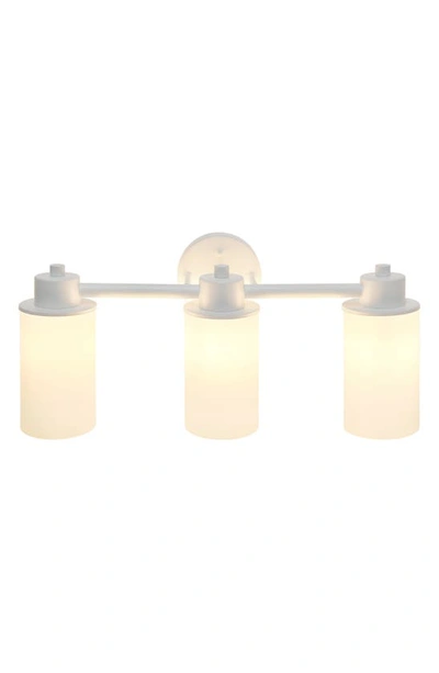 Shop Lalia Home Three Light Opaque Glass Shade Vanity Light In White